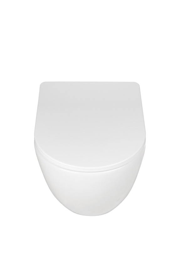 Унитаз подвесной AQUA NERO NAVI 360х520х360 безободковый, слив "Торнадо", с быстросъемным сиденьем м фото 4