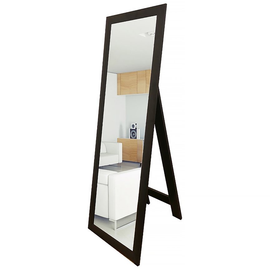 Зеркало AQUA NERO Канкан 450х30х1500 напольное, венге фото 1
