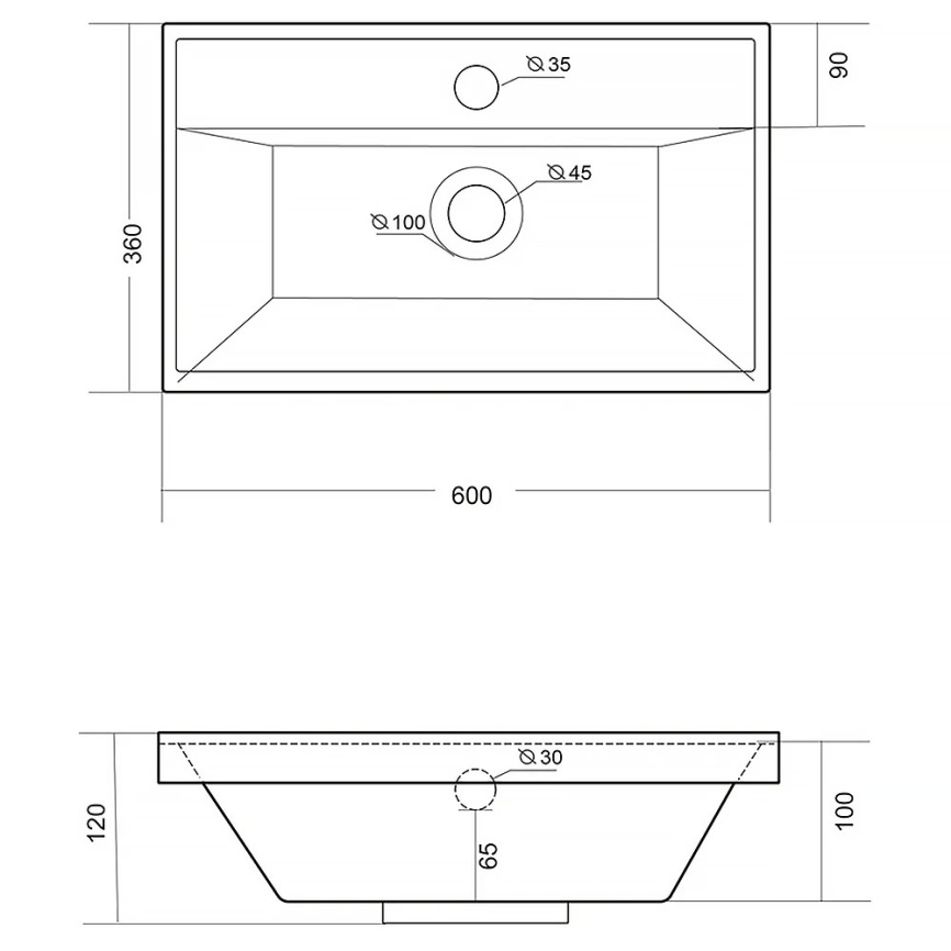 Комплект AQUA NERO Сабина 60Н 600х360х850 напольная тумба с раковиной Классика Слим 60*36 см, покрыт фото 9