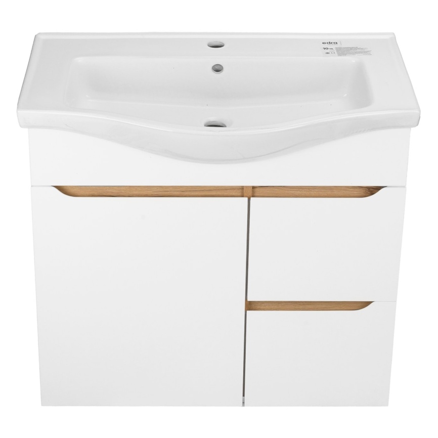 Комплект AQUA NERO Келли 75Н 750х450х870 напольная тумба с раковиной Edra Classic 75, покрытие эмаль фото 6