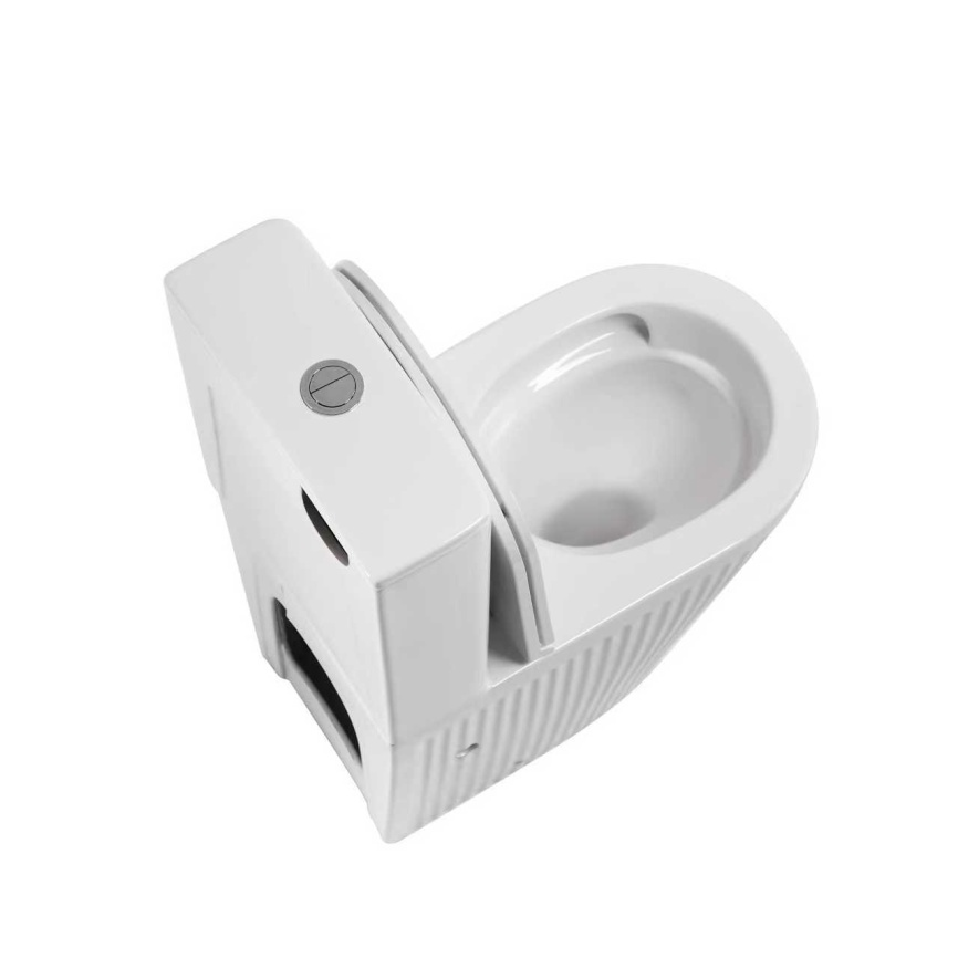 AN-028S Унитаз-компакт безободковый,Торнадо,610*360*835 мм,с сиденьем микролифт дюропласт фото 6