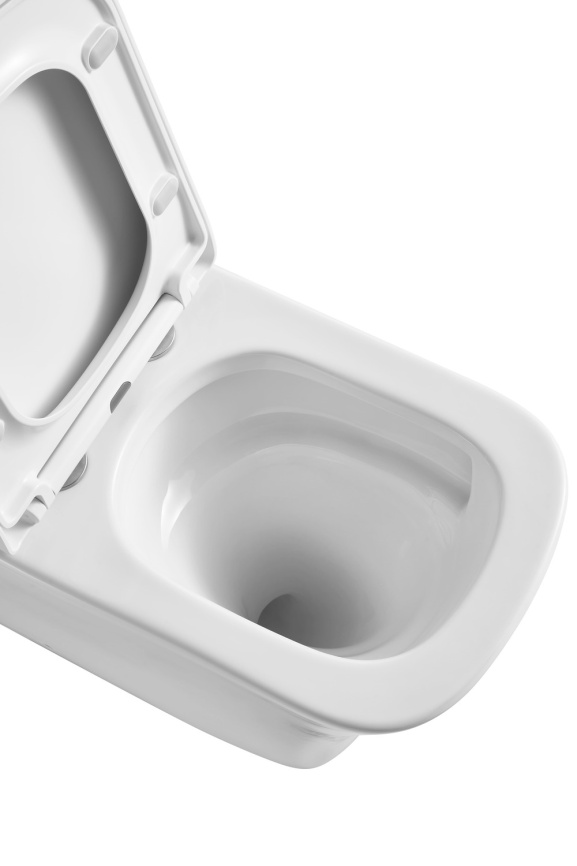 AN-026A Унитаз-компакт безободковый, Торнадо 620*360*785 мм,с сиденьем микролифт дюропласт фото 2