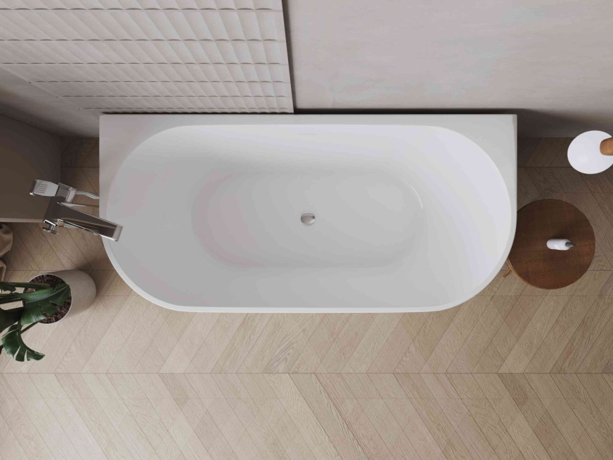 ДЕА Ванна акриловая пристенная 1700*800*580, белый фото 2