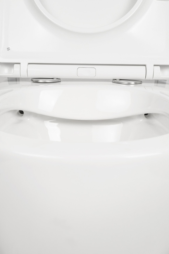 Унитаз подвесной AQUA NERO SKY 360х495х365 безободковый, с быстросъемным сиденьем микролифт, белый фото 14