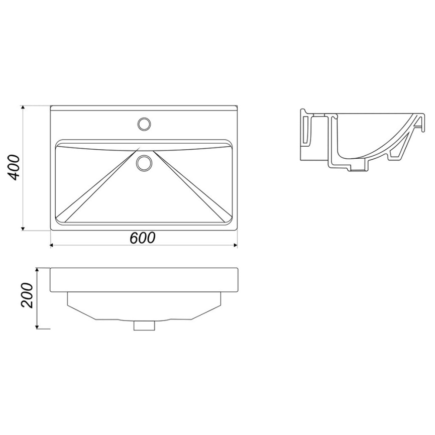 Комплект AQUA NERO Сабина 60Н 600х400х850 напольная тумба с раковиной Фест 60, покрытие эмаль, белый фото 4