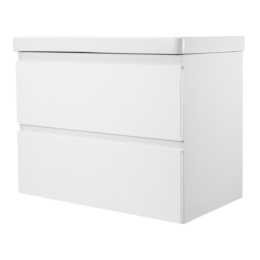 Комплект AQUA NERO Сандра 100-2 1000х476х660 подвесная тумба с раковиной АСТИ-100, покрытие эмаль, б фото 1