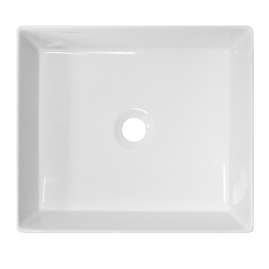 Раковина накладная SANITA LUXE Novel 40 Slim санфарфор, белый фото 3