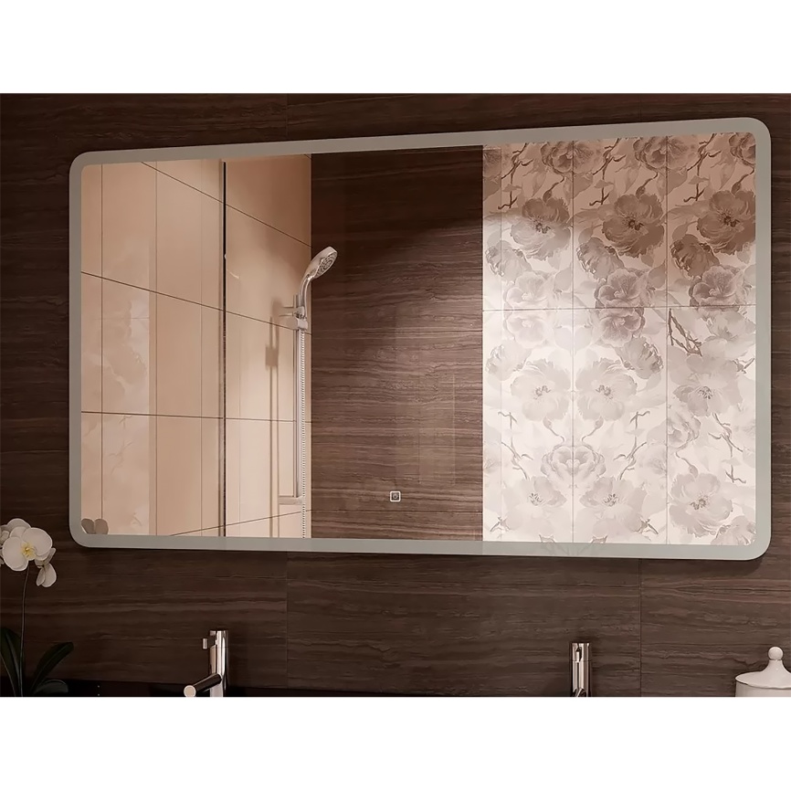 Зеркало AQUA NERO Самба 1200х800 LED-подсветка, сенсорный выключатель с функцией диммера фото 4