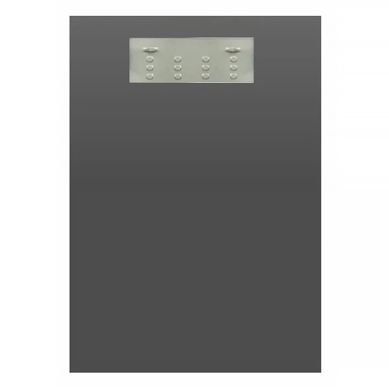 Зеркало AQUA NERO 500х700 подвесное, прямоугольник с фацетом фото 2