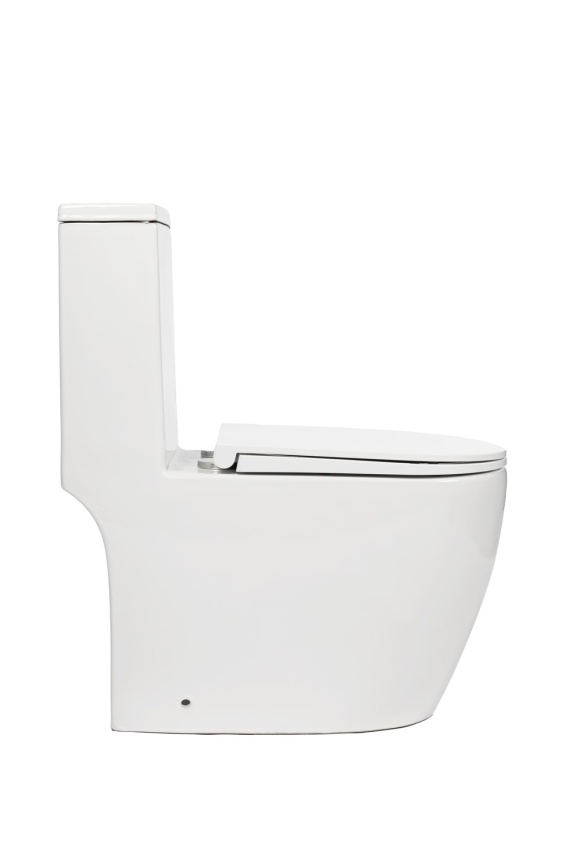 AN-020D Унитаз-моноблок (круглый), Торнадо,690*360*820 мм с сиденьем дюропласт, белый фото 4