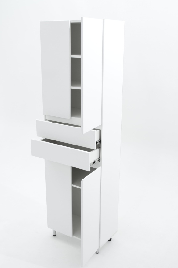 Пенал Эстелла 52 напольный, белый глянец фото 3