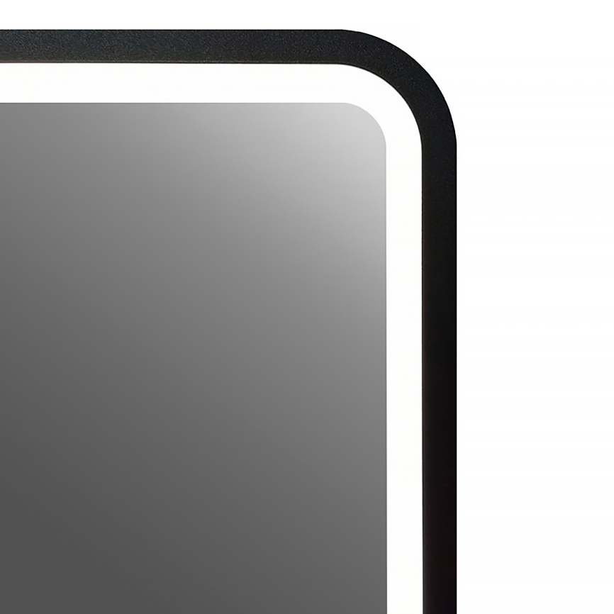 Зеркало AQUA NERO Мамбо-лофт 600х800 LED-подсветка, сенсорный выключатель с функцией диммера, черный фото 5