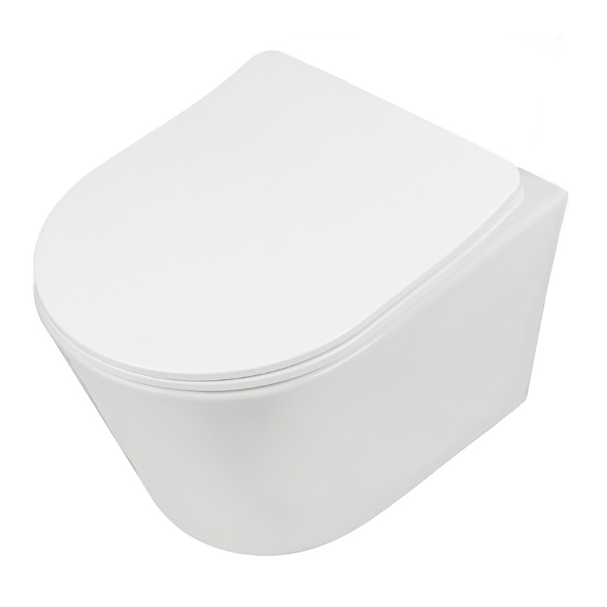 Сет AQUA NERO инсталляция+унитаз АТРИЯ безободковый, слив "Торнадо", с быстросъемным сиденьем микрол фото 6