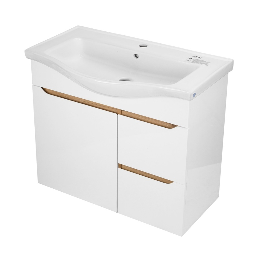 Комплект AQUA NERO Келли 80Н 800х450х870 напольная тумба с раковиной Edra Classic 80, покрытие эмаль фото 2