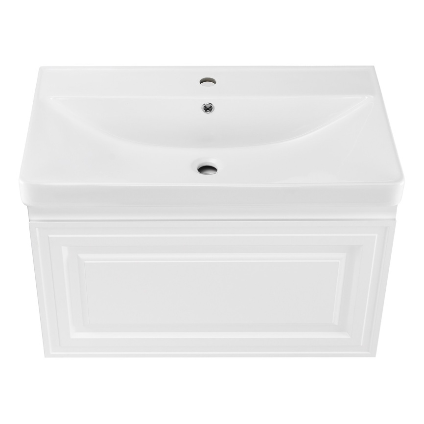 Комплект AQUA NERO Элен 100 1000х476х515 подвесная тумба с раковиной АСТИ-100, покрытие эмаль, белый фото 5