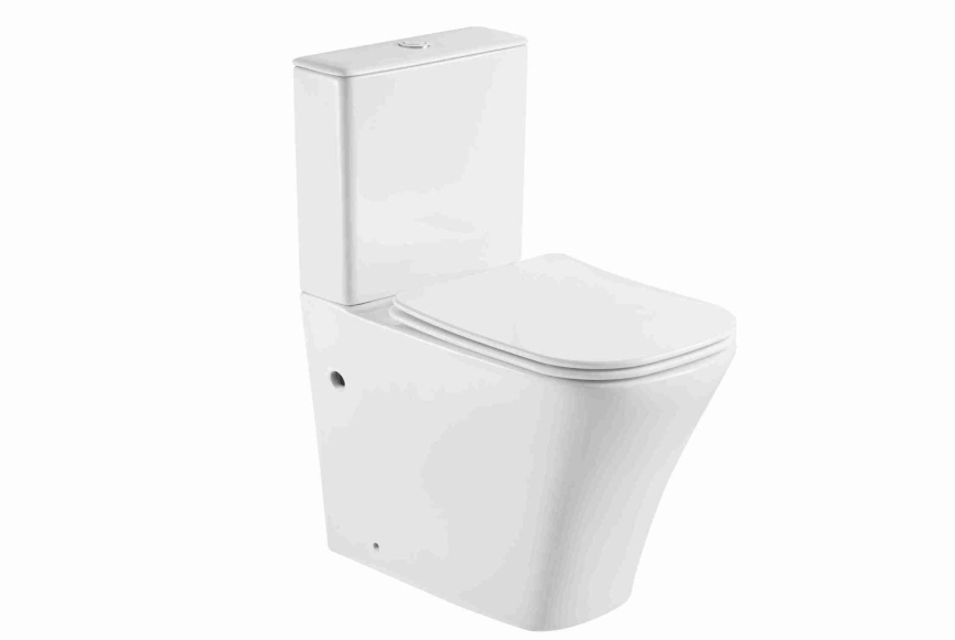 AN-026A Унитаз-компакт безободковый, Торнадо 620*360*785 мм,с сиденьем микролифт дюропласт фото 1