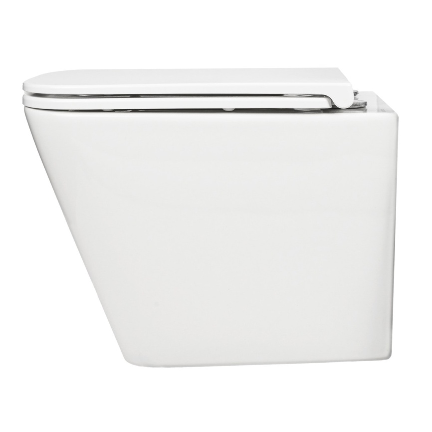 Унитаз подвесной AQUA NERO БИТТ 340х490х365 безободковый, слив скрытый "Торнадо", с быстросъемным си фото 15