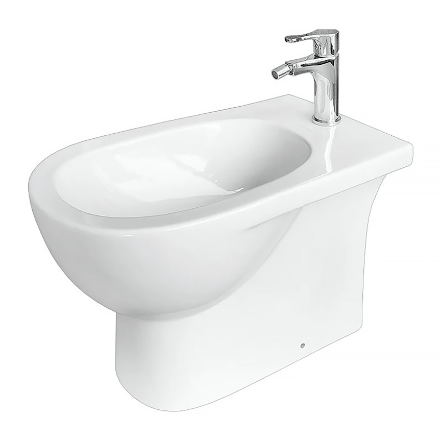 Биде напольное SANITA LUXE Арт/Бест/Фест, санфаянс, белый фото 1