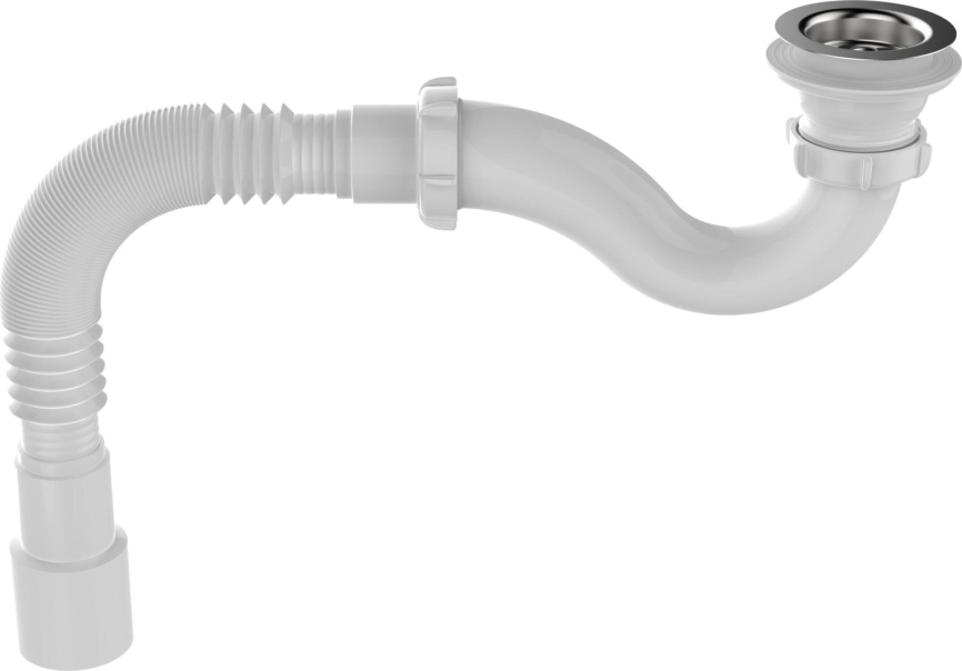 Aquant Сифон для душевого поддона 1 1/2"х40 с мет.реш. с г.т. 40х40/50 фото 1