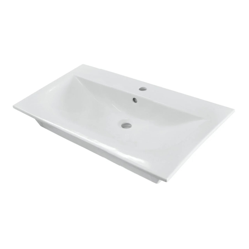 Раковина мебельная SANITA LUXE Breeze 80 санфарфор, белый фото 2