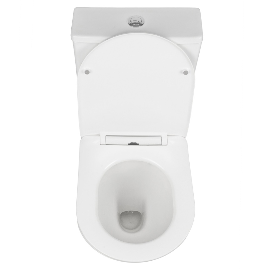 Унитаз-компакт AQUA NERO FIRE 370х640х800 безободковый, с быстросъемным сиденьем микролифт, белый фото 10