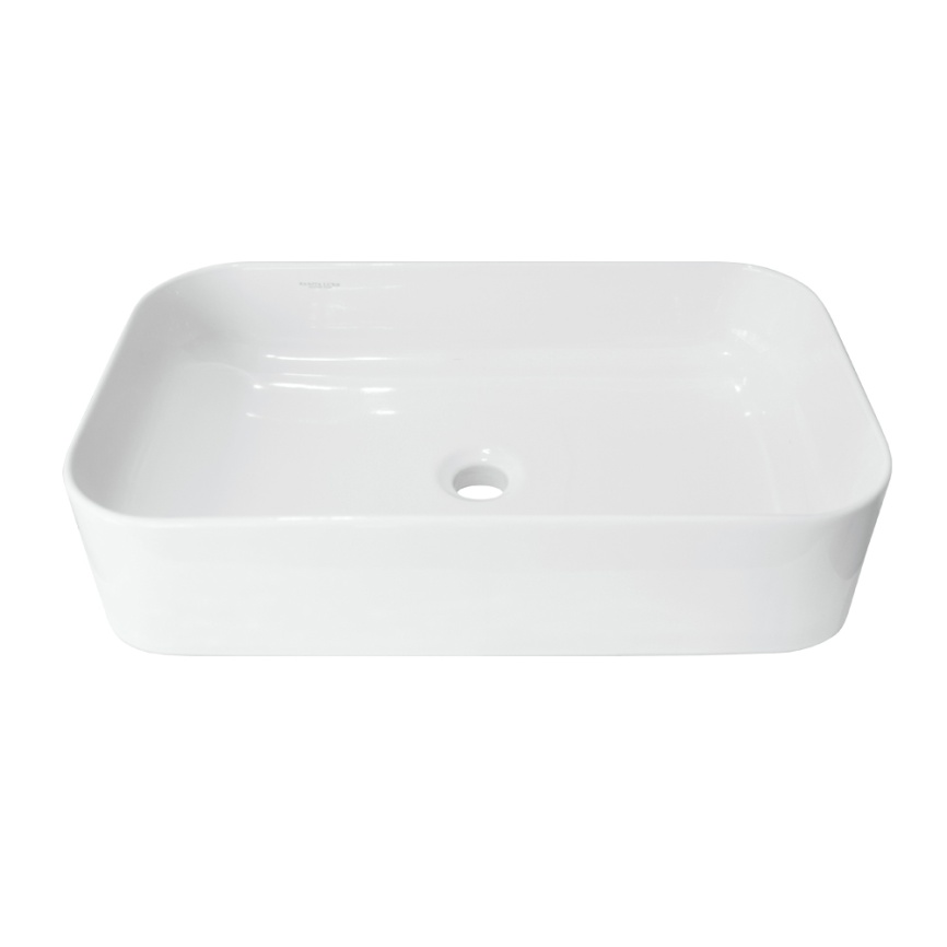 Раковина накладная SANITA LUXE Infinity 60 Slim санфарфор, белый фото 2