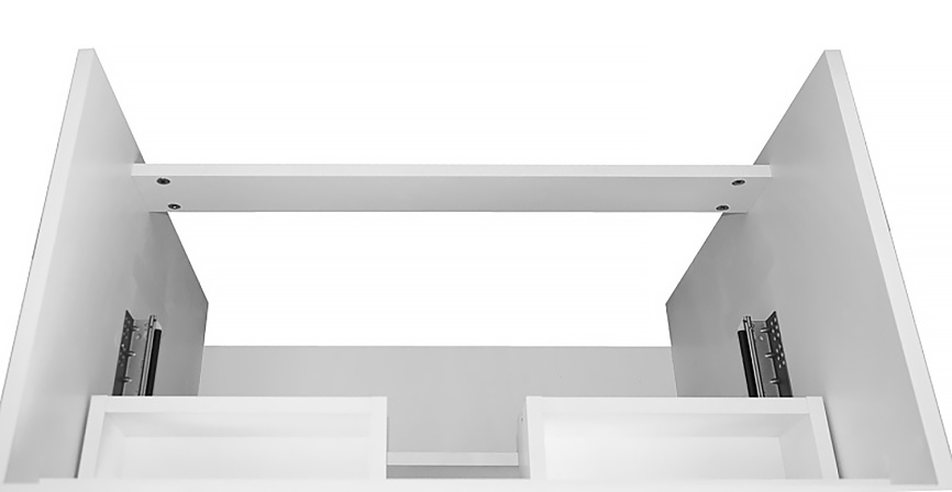 Комплект AQUA NERO Эстелла 90-2Н напольная тумба с раковиной Астория-90, покрытие эмаль, белый глянц фото 4