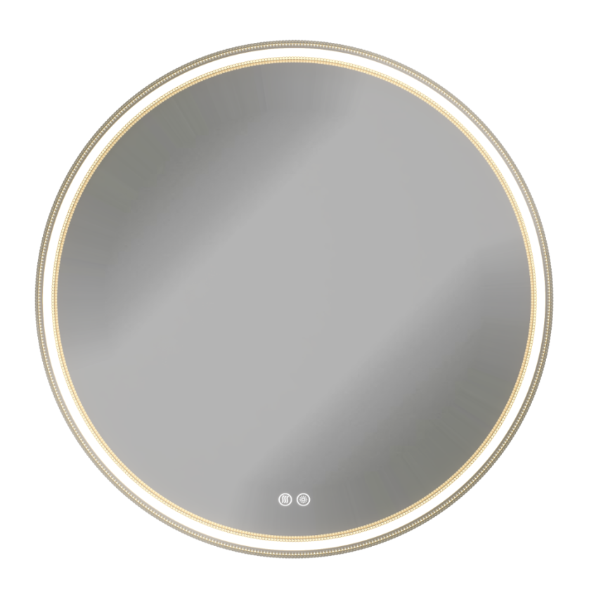 AQUA NERO Зеркало d600(круглое)сенсорный выключ.,подогрев,подсветка (теплая,нейтральная,холодная) фото 1