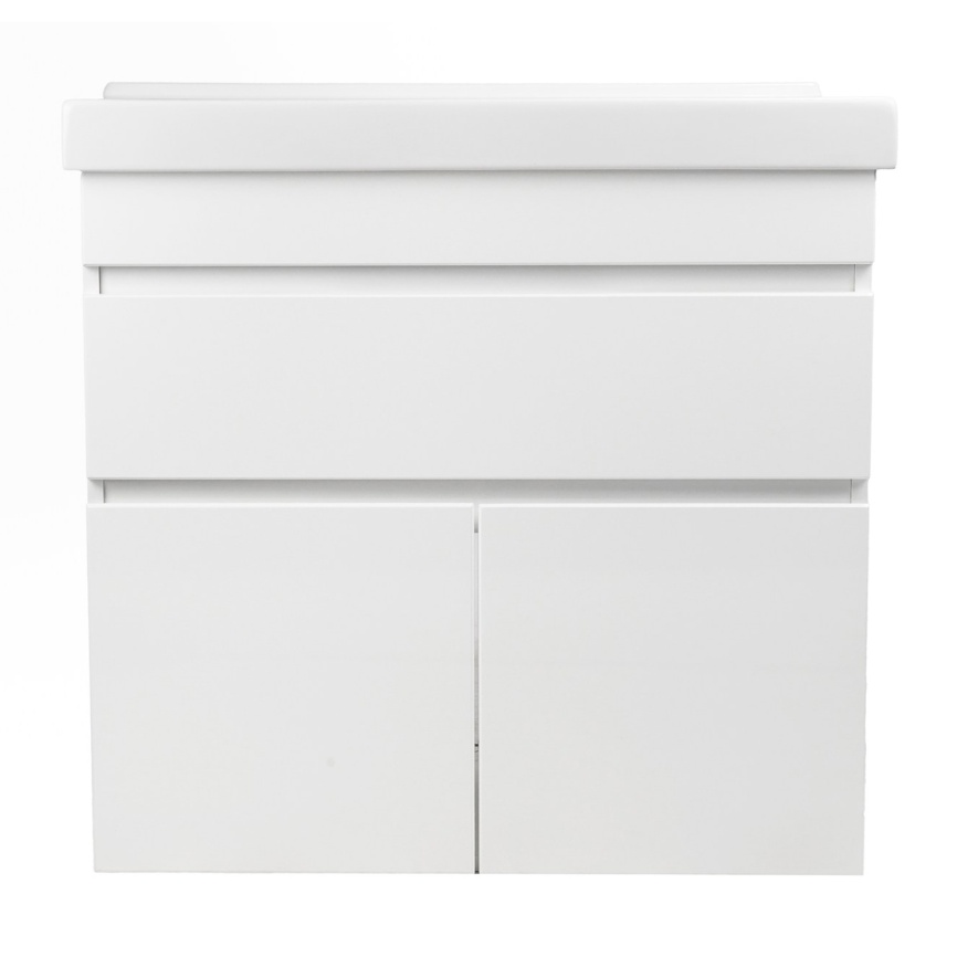 Комплект AQUA NERO Сабина 80Н 805х450х850напольная тумба с раковиной Фест 80, покрытие эмаль, белый  фото 6