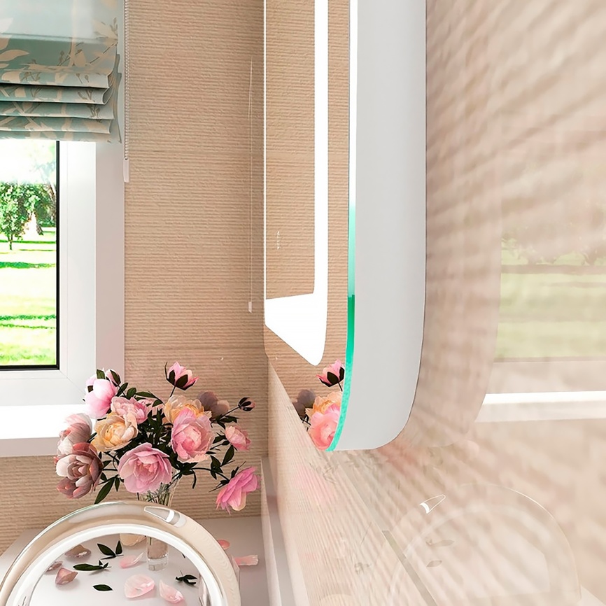 Зеркало AQUA NERO Мамбо 550х800 LED-подсветка, сенсорный выключатель с функцией диммера фото 6