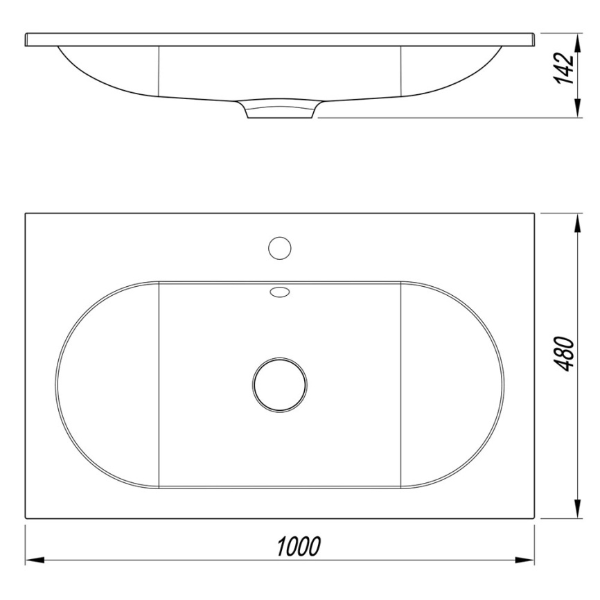 Комплект AQUA NERO Элен 100 1000х480х475 подвесная тумба с раковиной Гавана-100, покрытие эмаль, бел фото 6