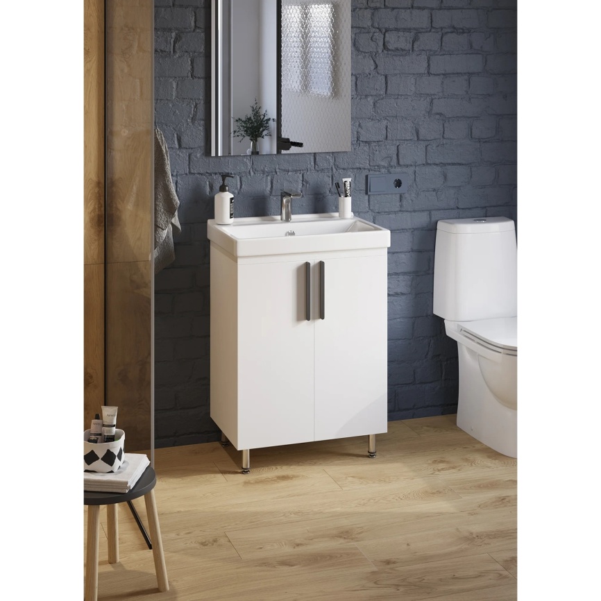 Раковина мебельная SANITA LUXE Fest 60 санфарфор, белый фото 5