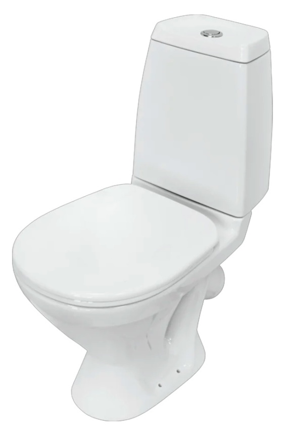 Унитаз-компакт SANITA "Кама" комфорт 350х650х805 напольный, в комплекте с сиденьем термопласт, белый фото 1