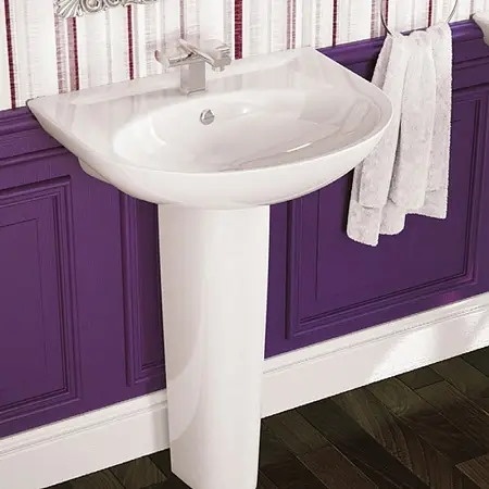 Пьедестал для раковины SANITA LUXE Классик, санфаянс, белый фото 3