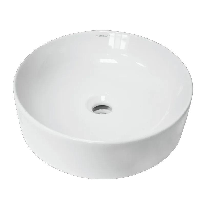 Раковина накладная SANITA LUXE Бест Слим 40 санфарфор, белый фото 1