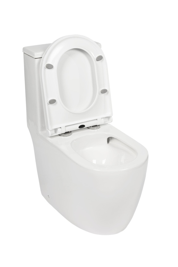AN-020D Унитаз-моноблок (круглый), Торнадо,690*360*820 мм с сиденьем дюропласт, белый фото 6