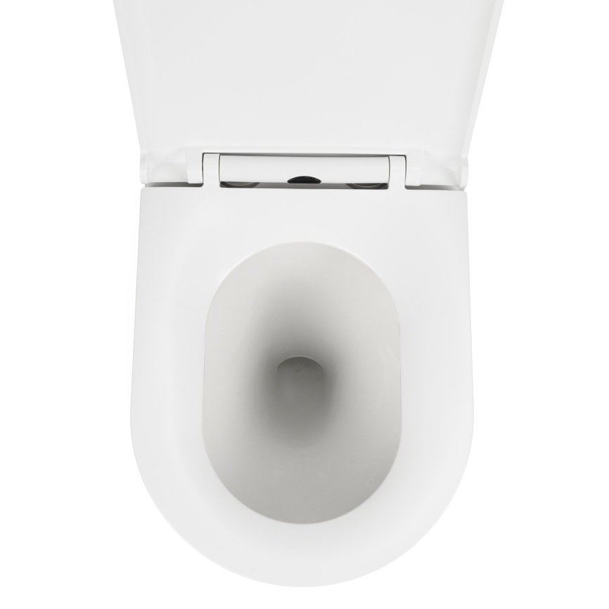 Унитаз-моноблок AQUA NERO RAIN 370х700х800 безободковый, слив "Торнадо", с быстросъемным сиденьем ми фото 11