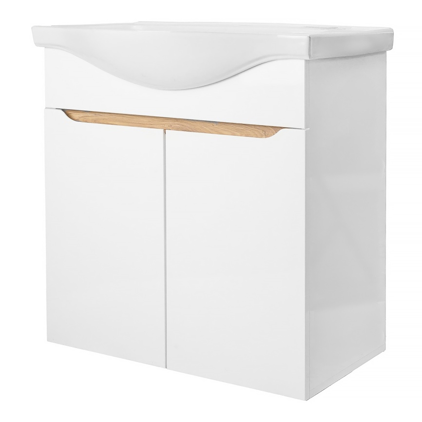 Комплект AQUA NERO Келли 65Н 650х450х870 напольная тумба с раковиной Edra Classic 65, покрытие эмаль фото 1