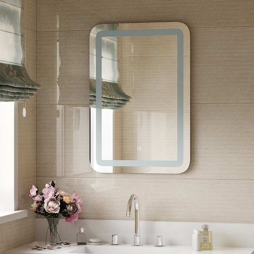 Зеркало AQUA NERO Мамбо 550х800 LED-подсветка, сенсорный выключатель с функцией диммера фото 9