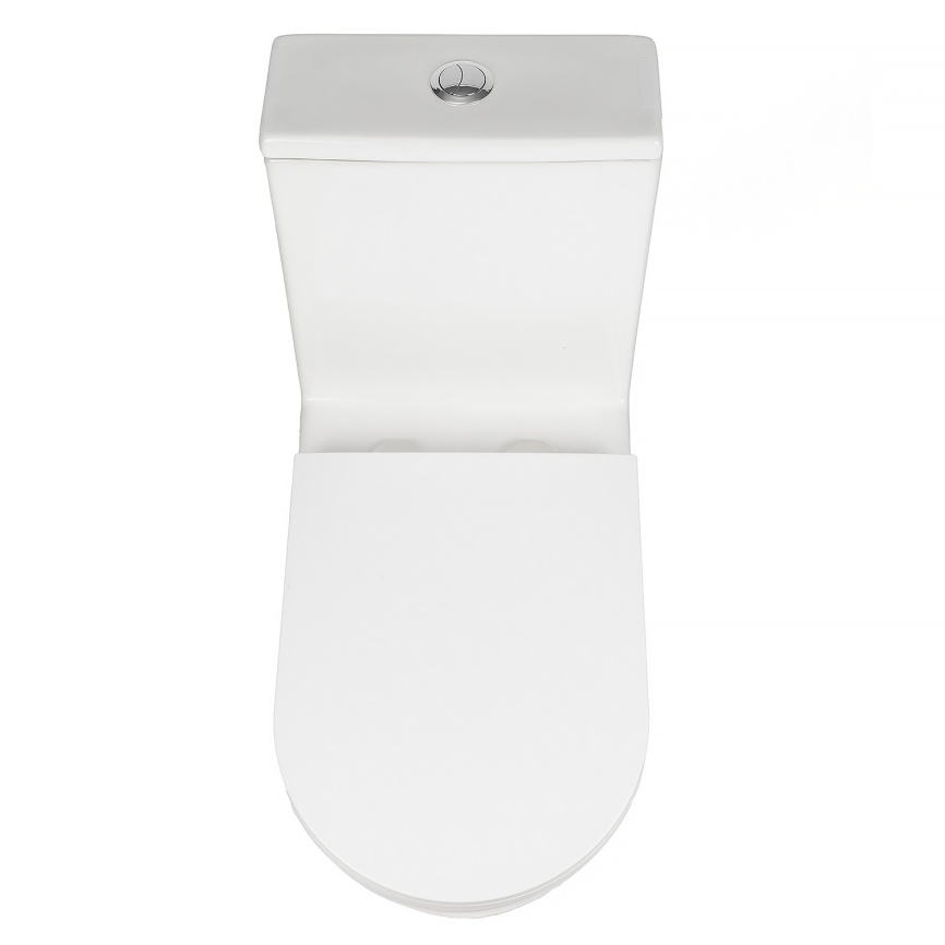 Унитаз-моноблок AQUA NERO RAIN 370х700х800 безободковый, слив "Торнадо", с быстросъемным сиденьем ми фото 9