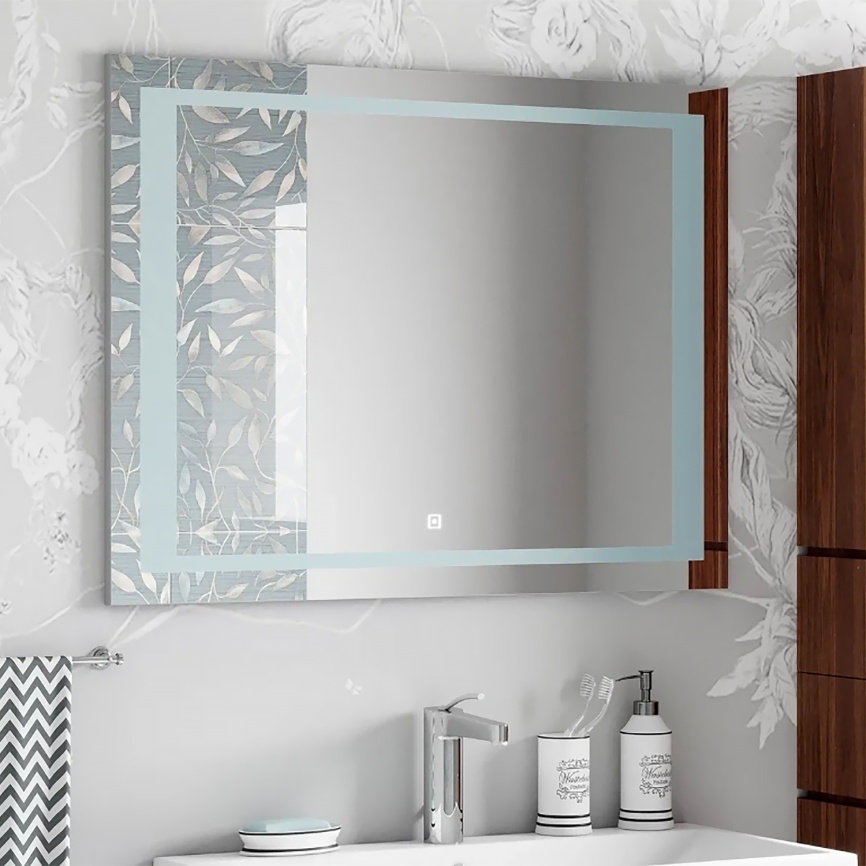 Зеркало AQUA NERO Фанданго 800х600 LED-подсветка, сенсорный выключатель с функцией диммера фото 3