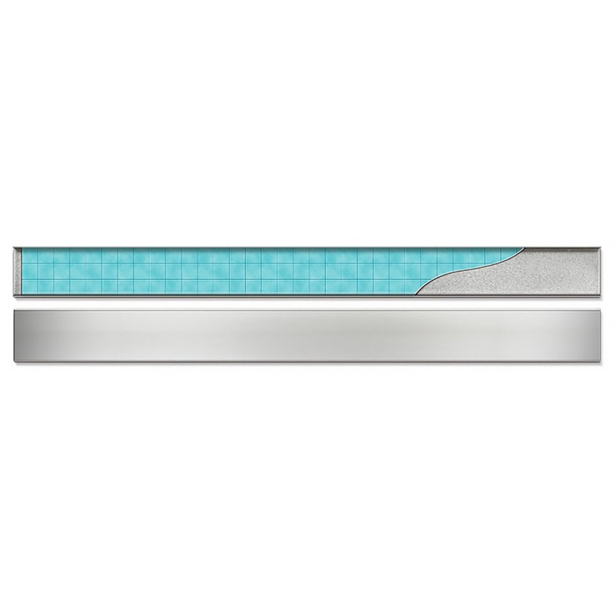 Душевой лоток CHUDEJ D40 Klasik 650 мм, боковой слив, пластиковый, решетка из нержавеющей стали фото 4