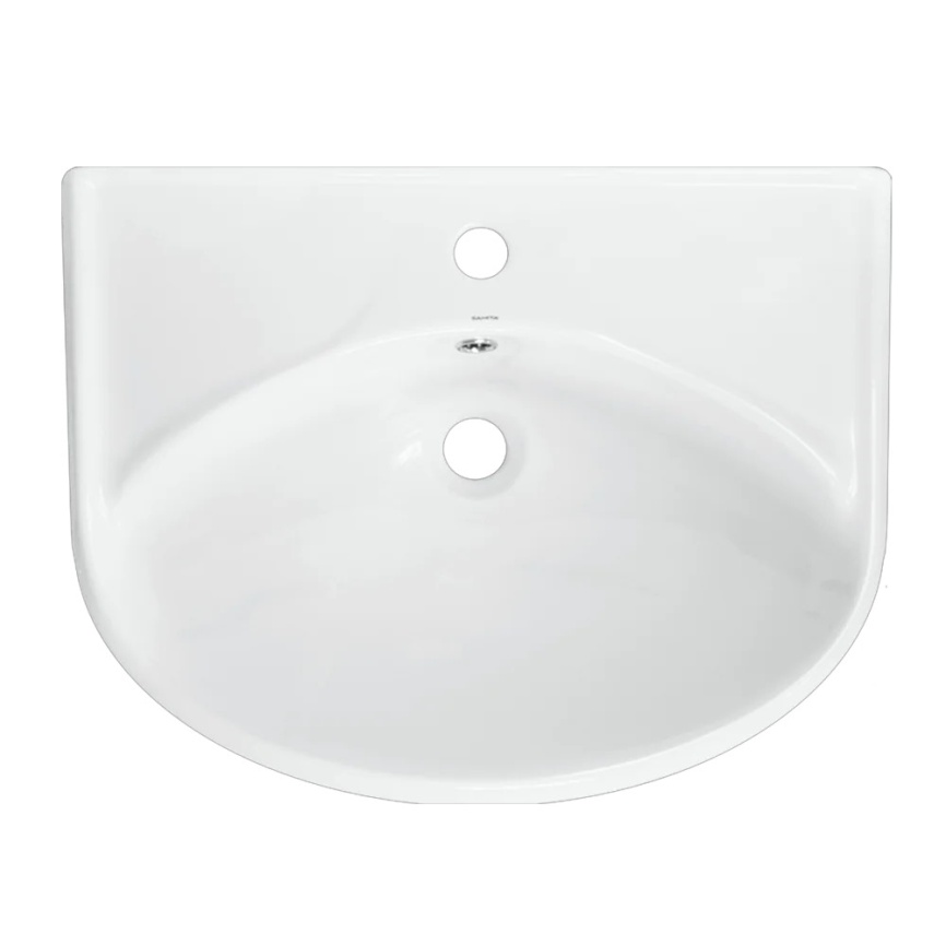 Раковина подвесная SANITA Самарский 87 санфарфор, белый фото 2