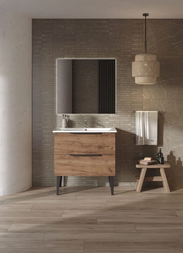 Раковина мебельная SANITA LUXE Breeze 80 санфарфор, белый фото 5