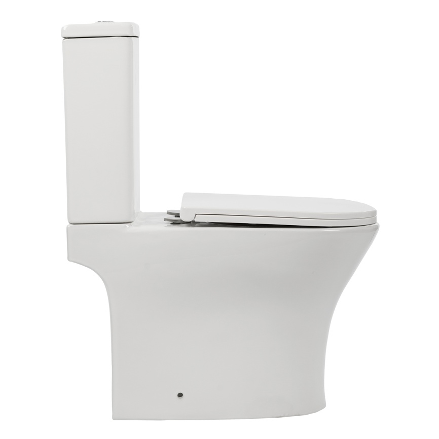 Унитаз-компакт AQUA NERO ЛИНК 350х665х830 безободковый, слив "Торнадо", с быстросъемным сиденьем мик фото 9