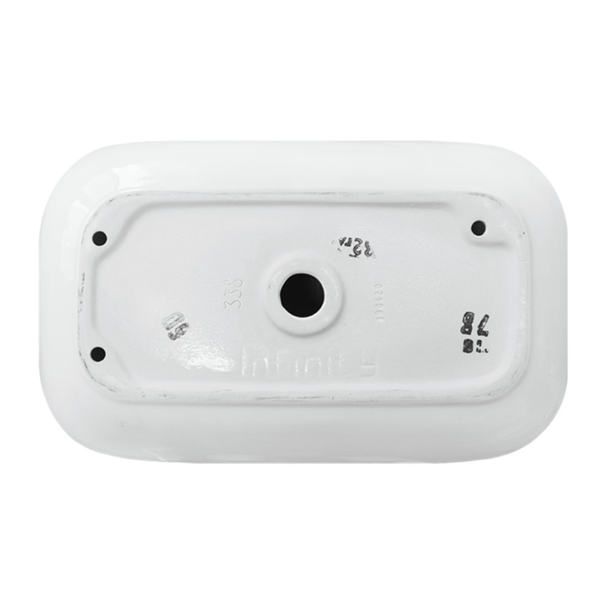 Раковина накладная SANITA LUXE Инфинити 60 санфарфор, белый фото 4