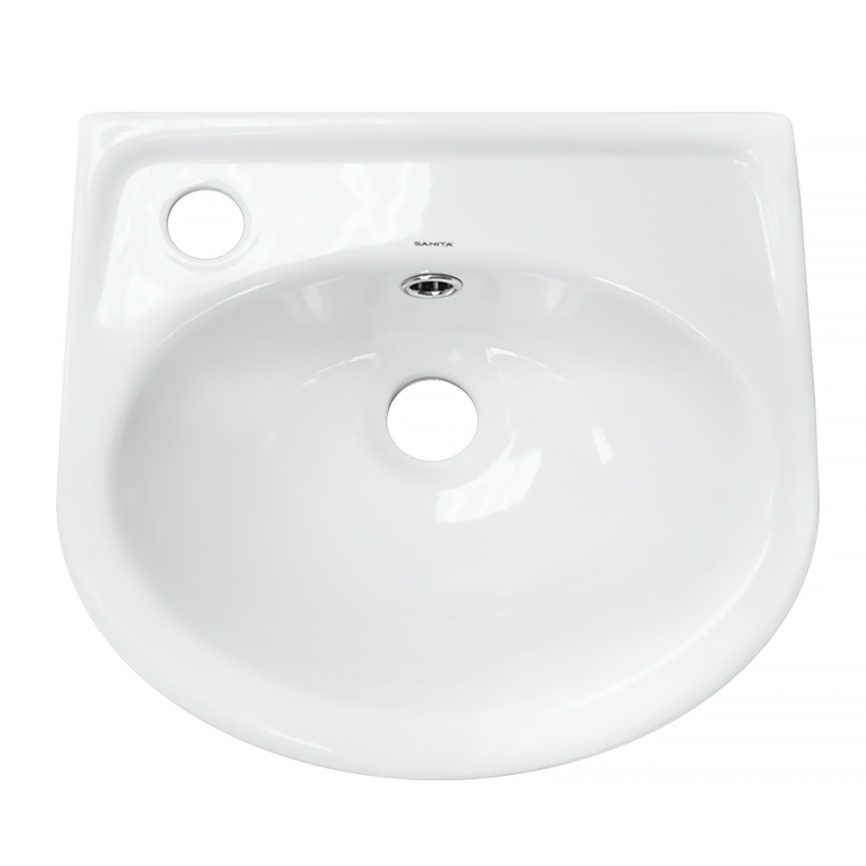 Раковина-мини SANITA Лада 37 подвесная, санфарфор, белый фото 1