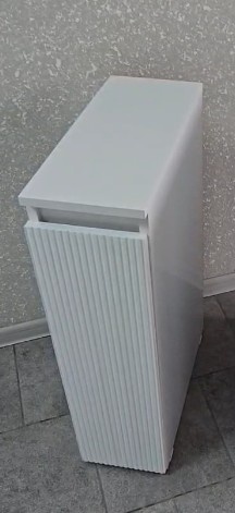 Ящик Акцент напольный на колесиках 200*473*760 мм, белый глянец фото 1