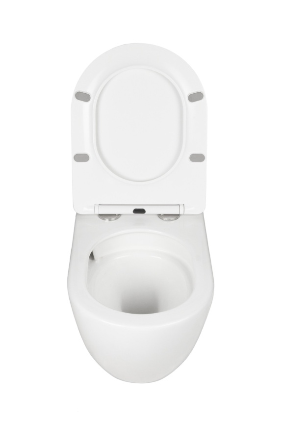 Унитаз подвесной AQUA NERO NAVI 360х520х360 безободковый, слив "Торнадо", с быстросъемным сиденьем м фото 8