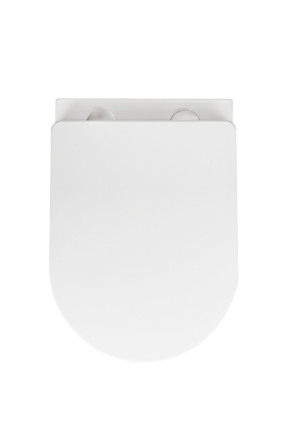 Унитаз подвесной AQUA NERO NAVI 360х520х360 безободковый, слив "Торнадо", с быстросъемным сиденьем м фото 3